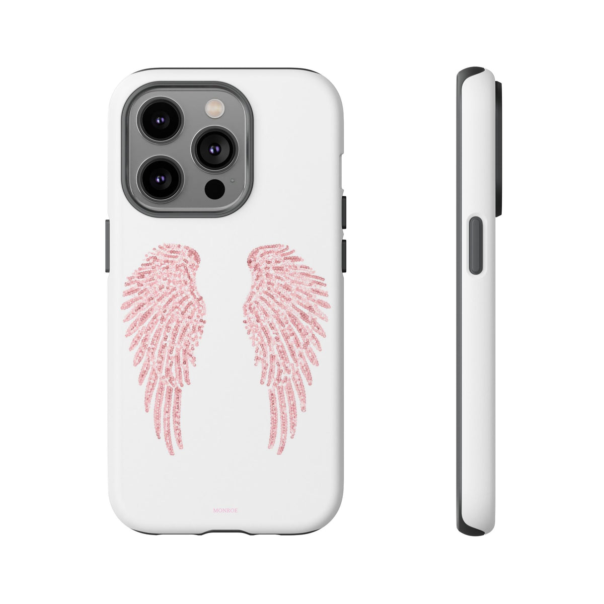 White & Pink Wings Tough Case