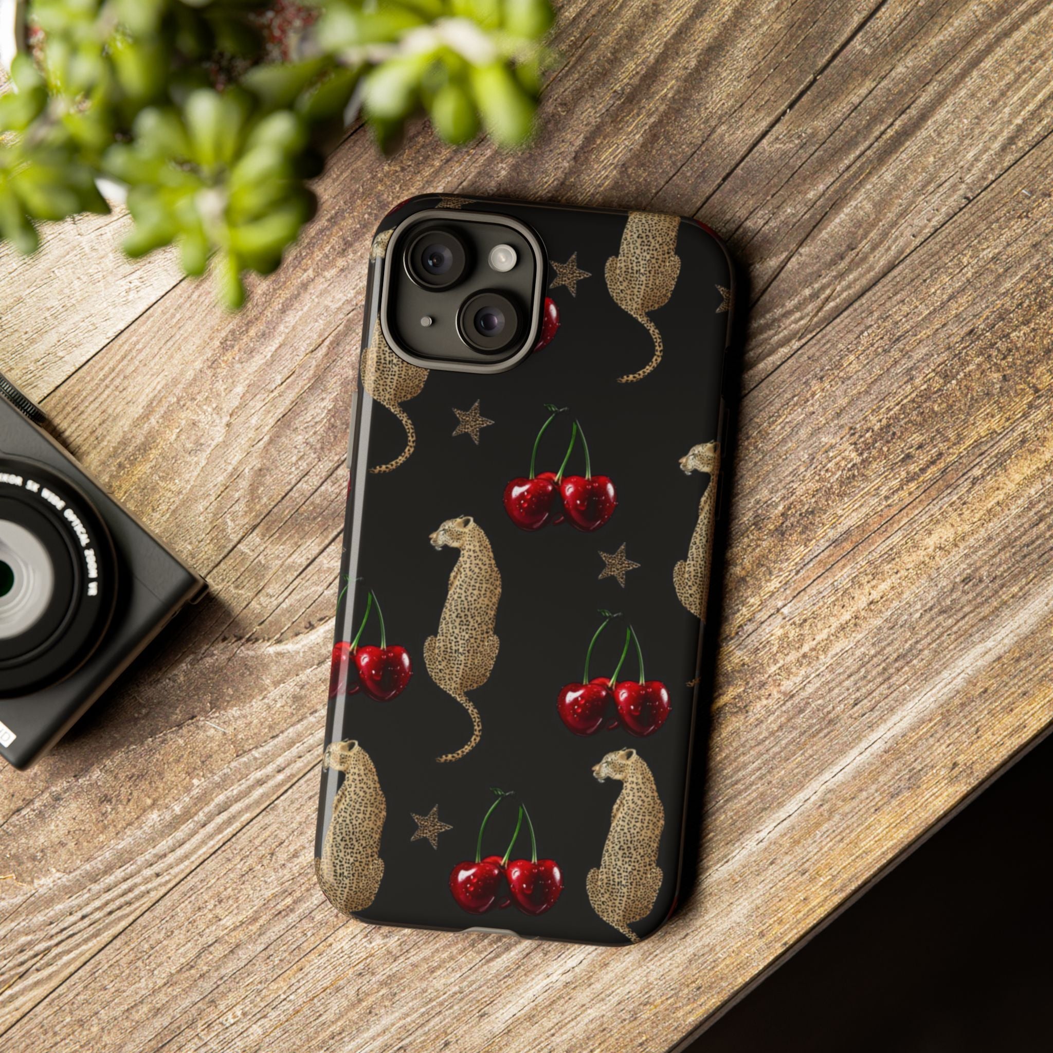 Leopards & Cherries Phone Case