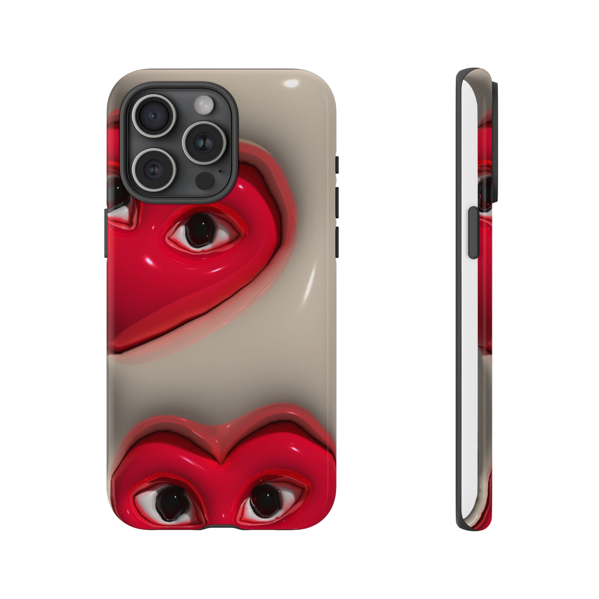 3D Hearts Phone Case