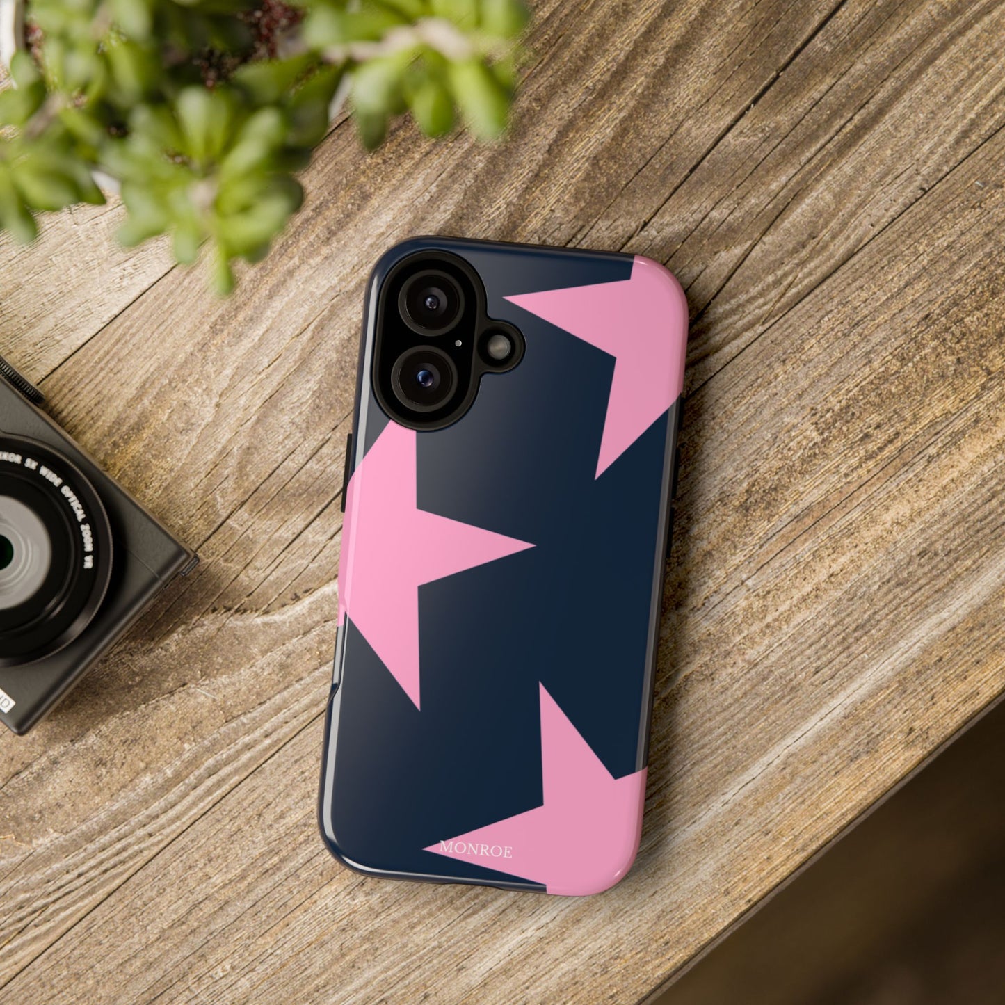 Navy & Pink Star Tough Cover