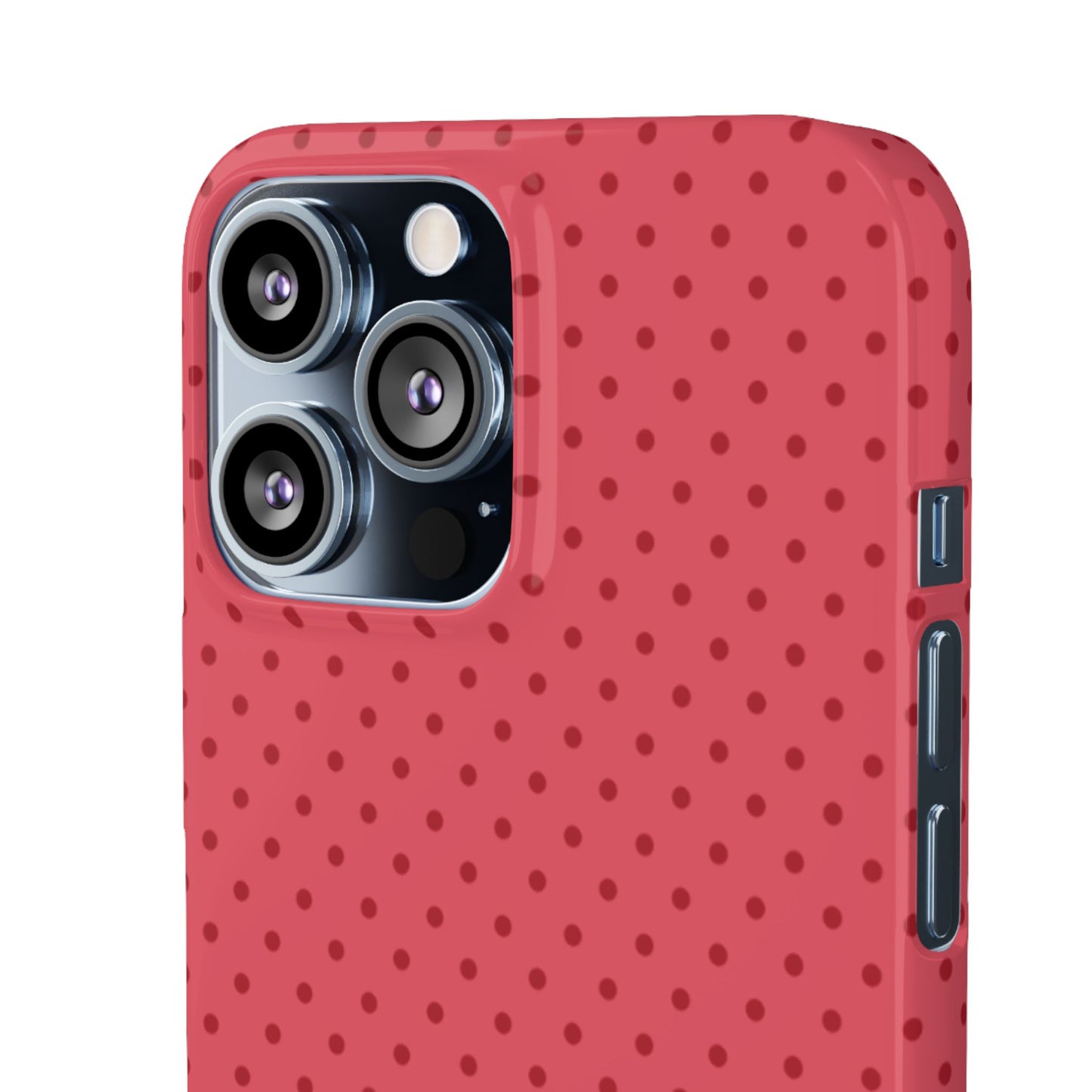 Coral Polka Dot Snap Phone Case