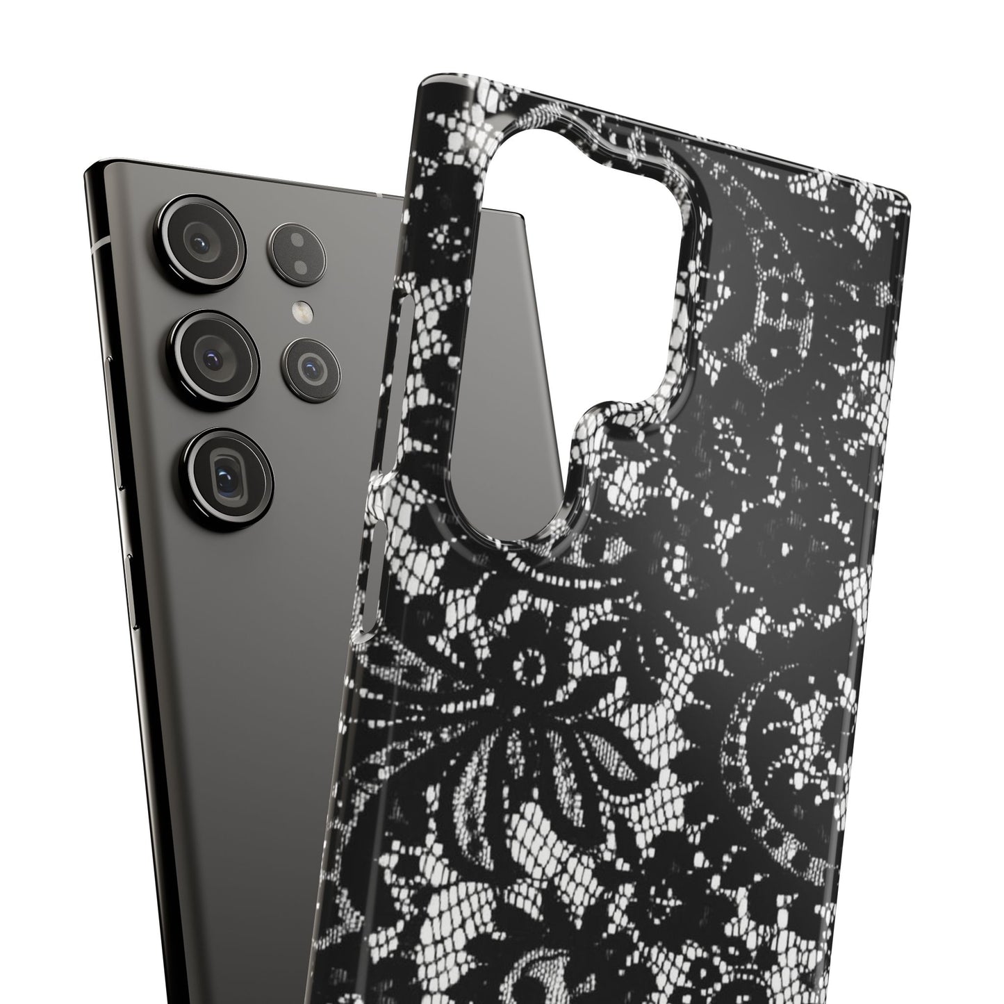 Black Lace Elegant Pattern Case
