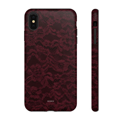 Burgundy Lace Tough Case