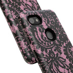 Pink Lace Pattern Tough Phone Case