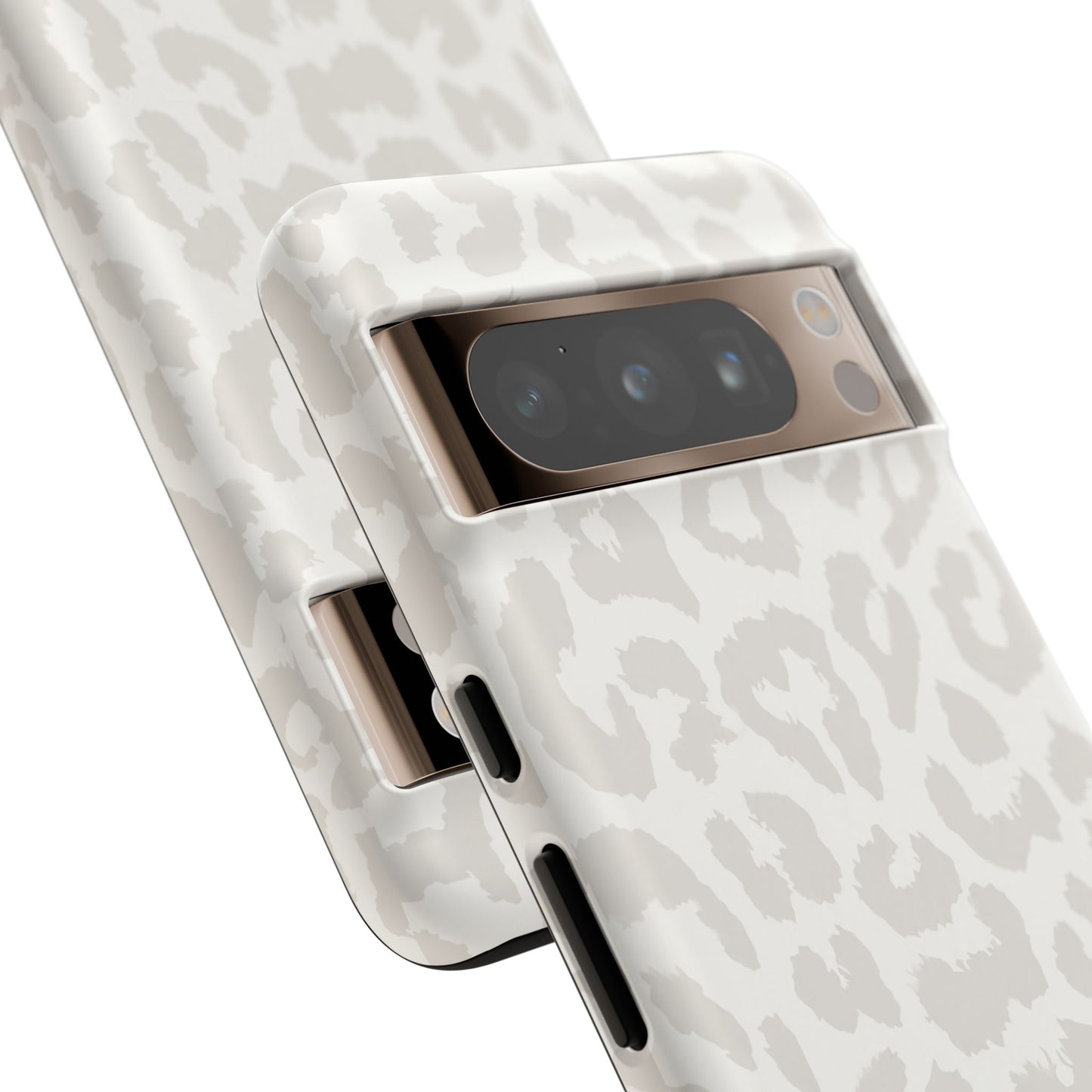 White Leopard Print Tough Case