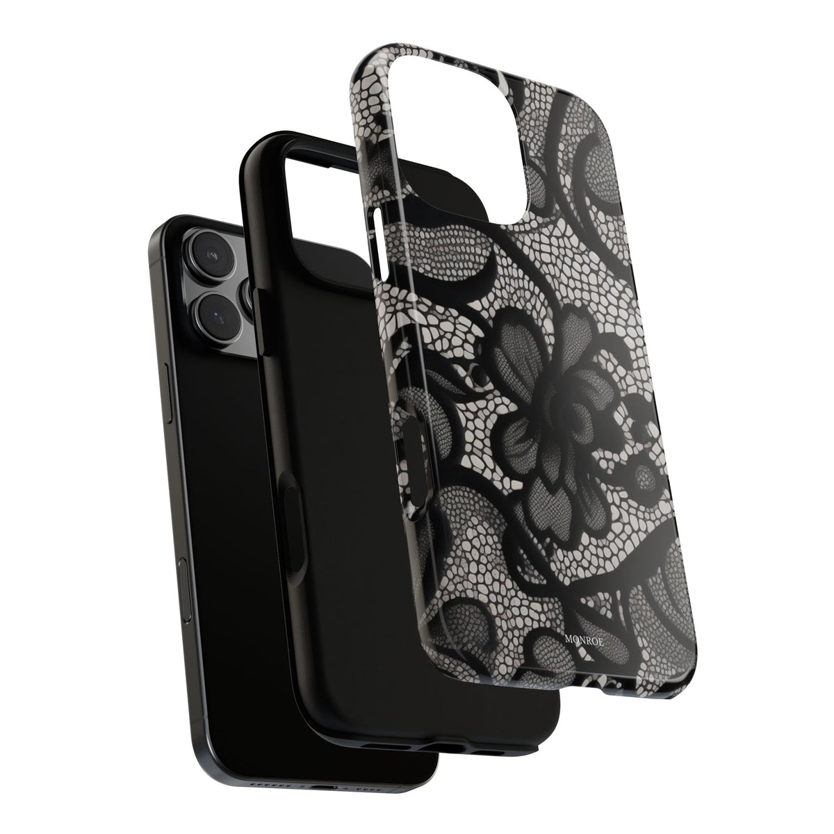 Black Floral Vintage Case