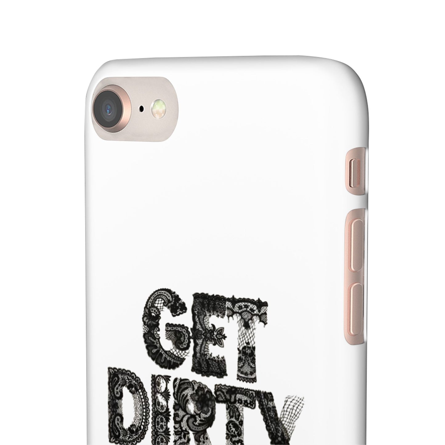 Get Dirty in Paris White Snap Case