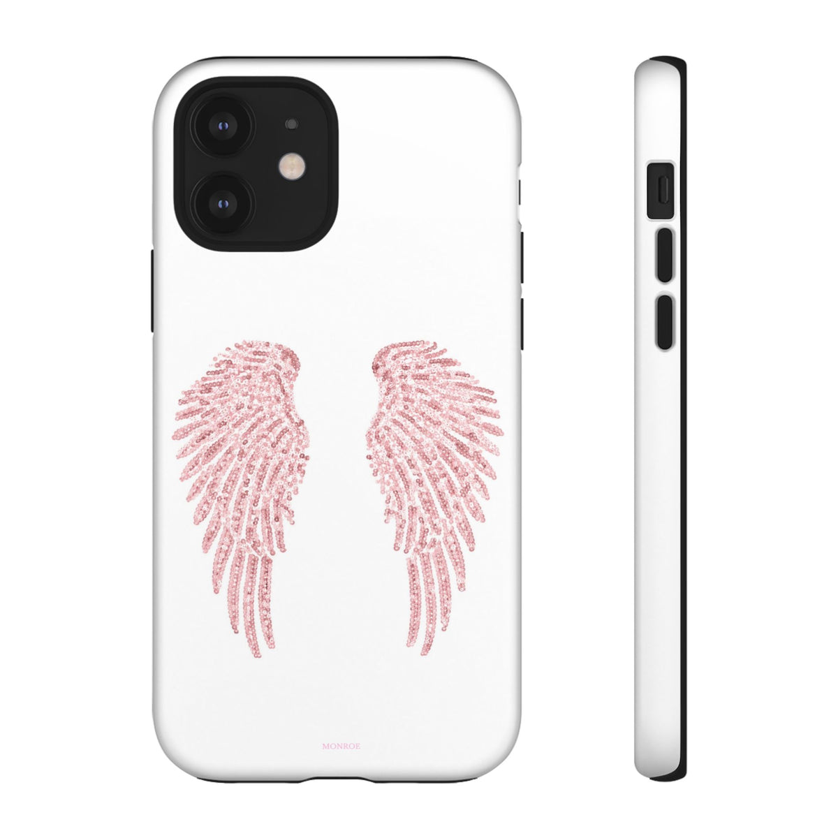 White & Pink Wings Tough Case
