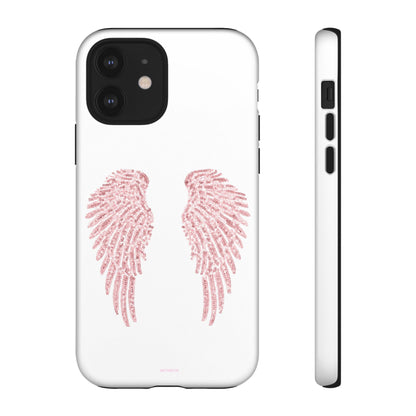 White & Pink Wings Tough Case