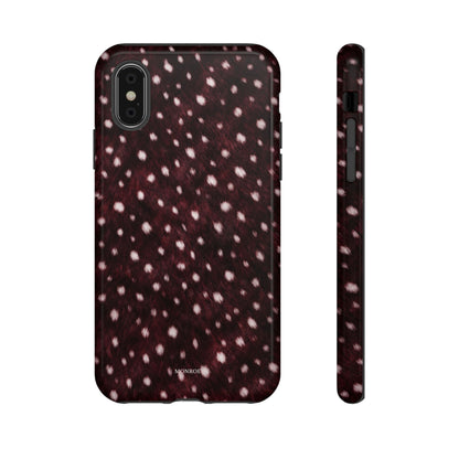 Burgundy Spotted Fur Tough Case