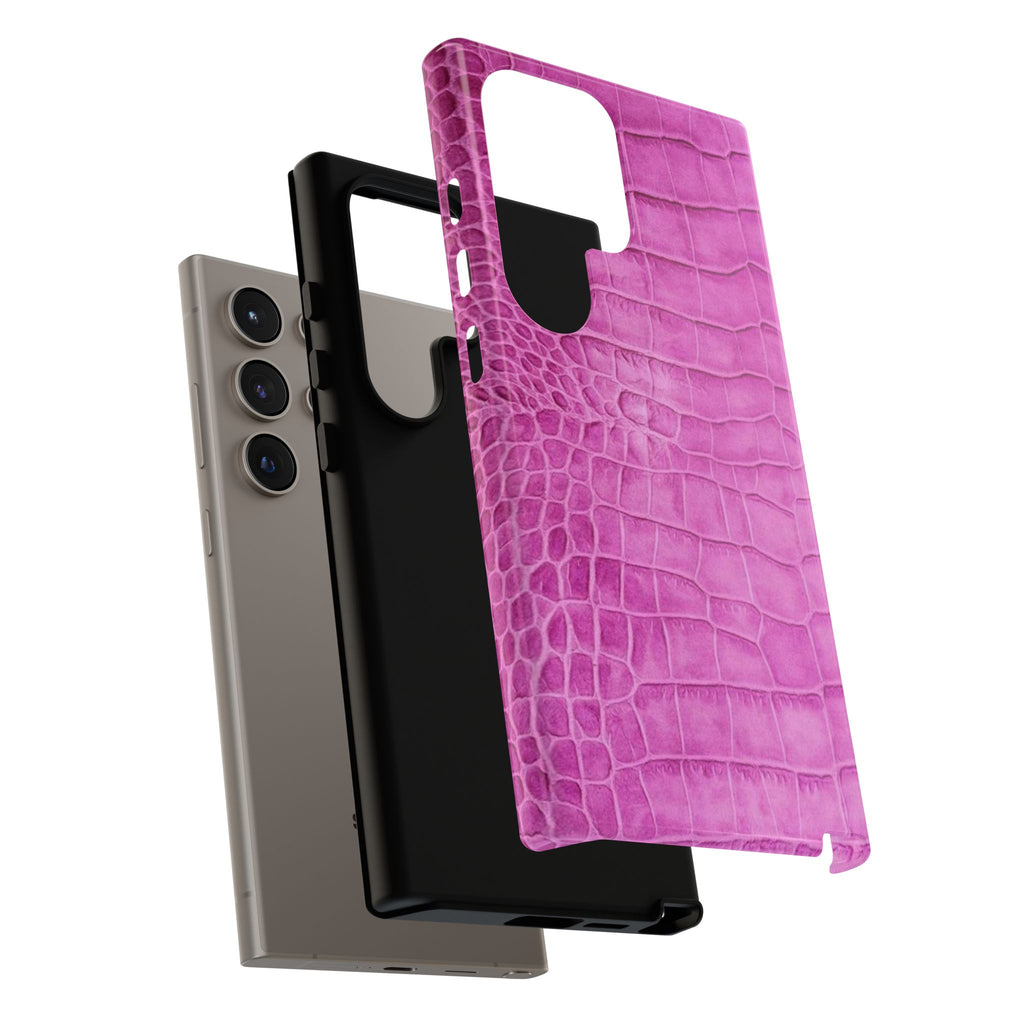 Purple Croc Phone Case