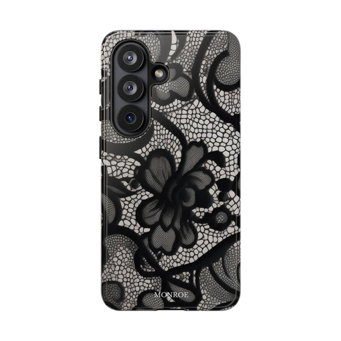 Black Floral Vintage Case