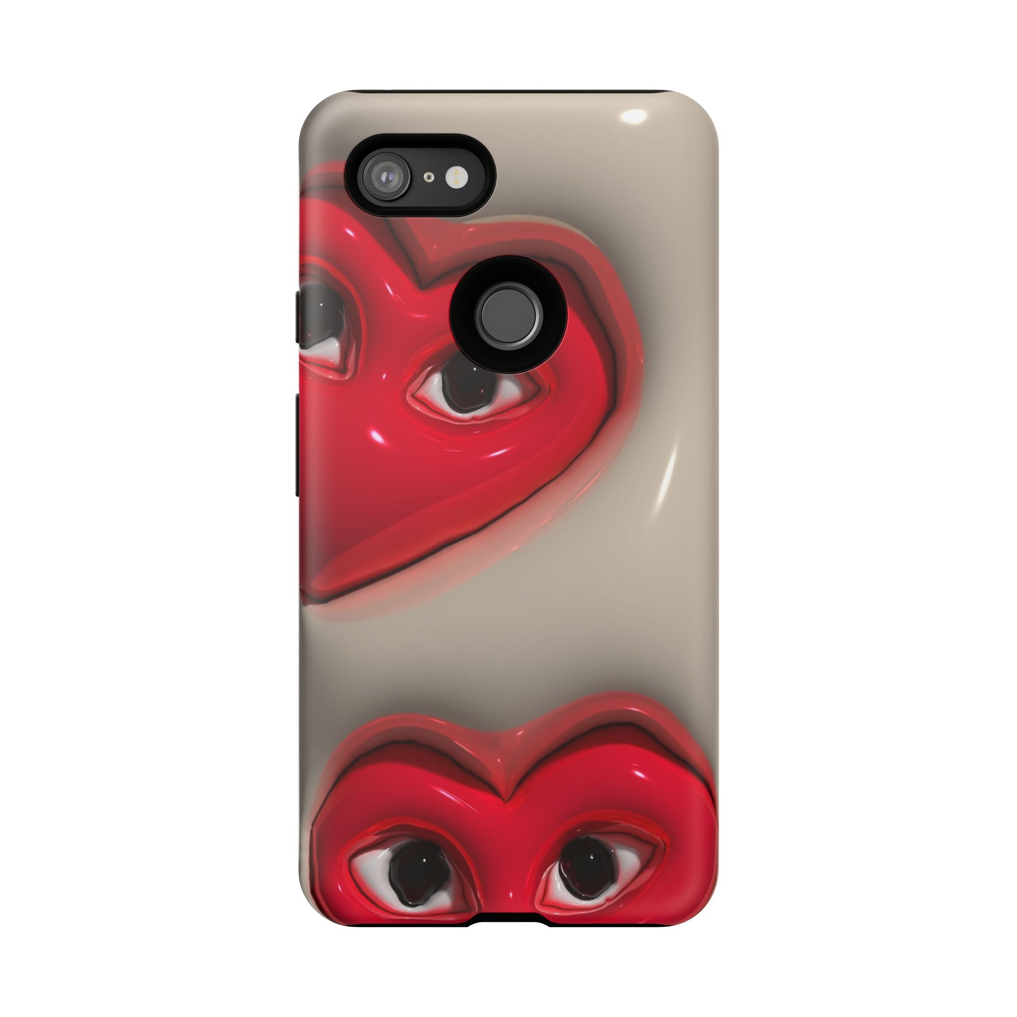 3D Hearts Phone Case