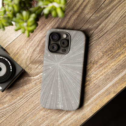 Sparkling Silver Burst Tough Case