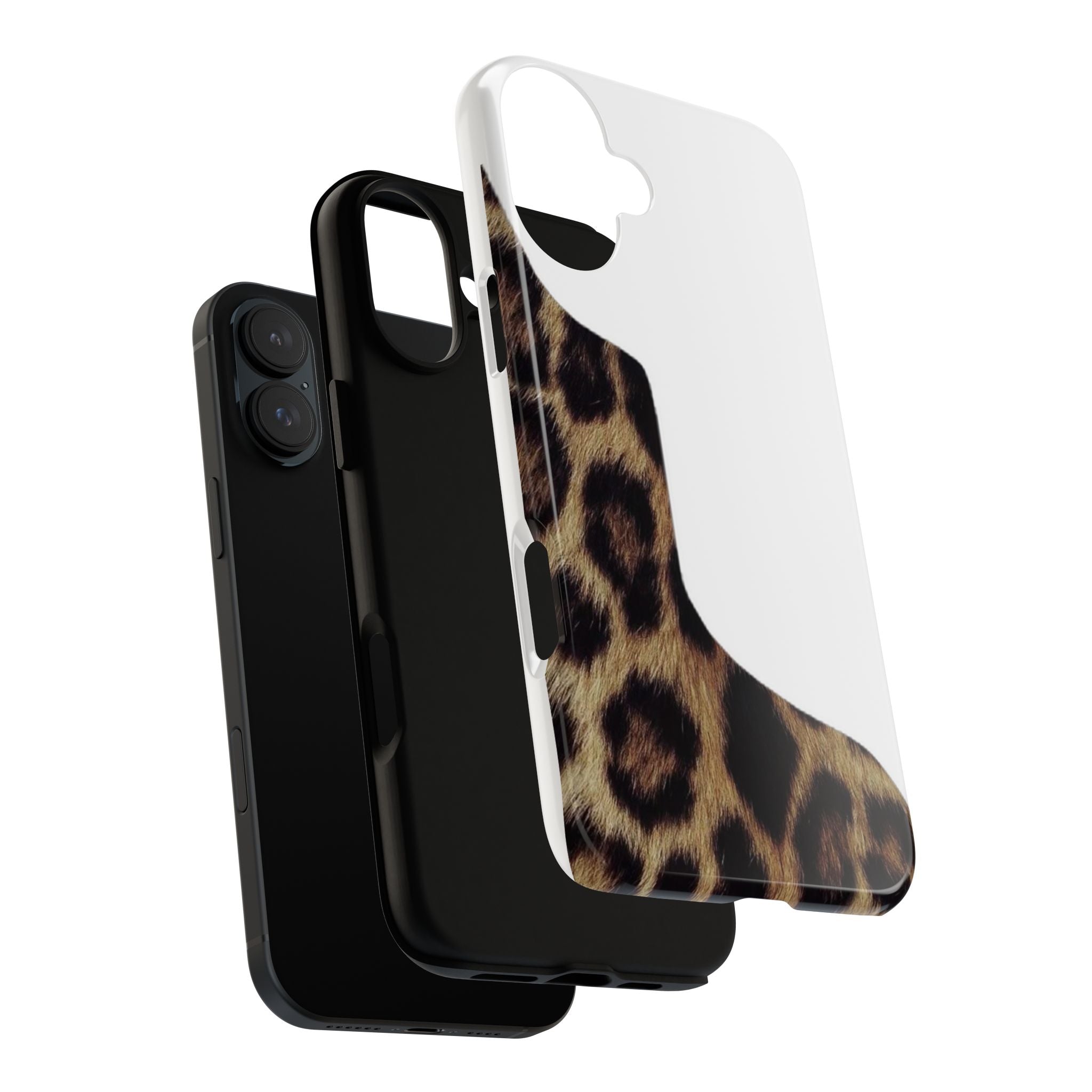 Half Cheetah Print Phone Case