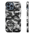 Black and Kiss Design Phone Case