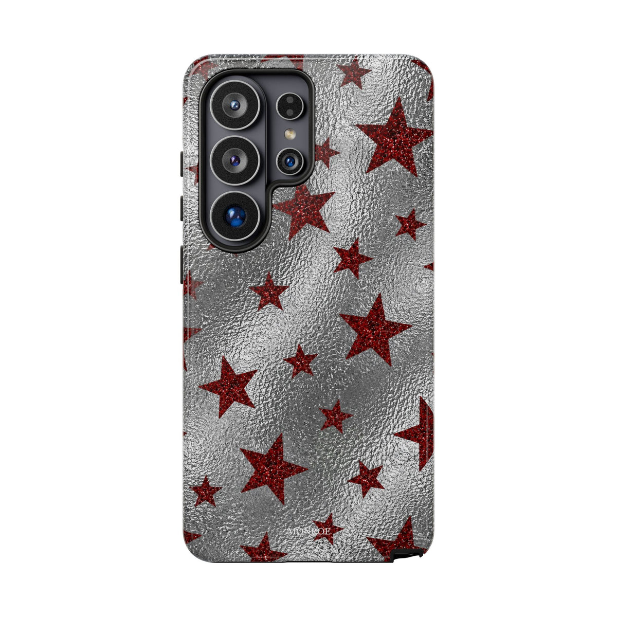 Silver Red Starry Tough Case