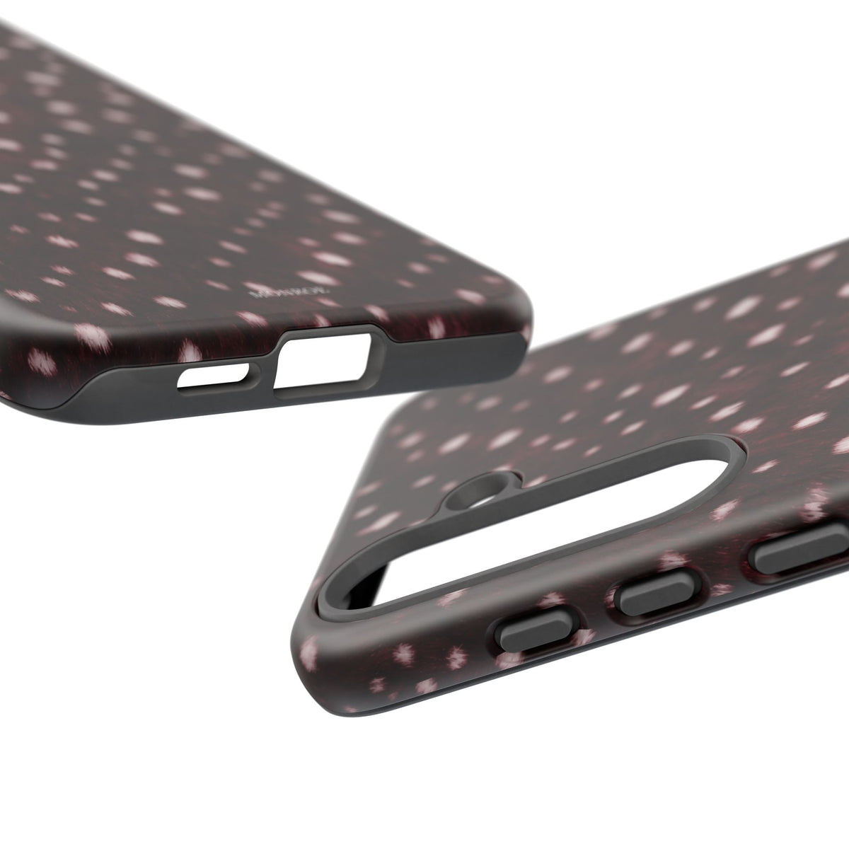 Burgundy Spotted Fur Tough Case