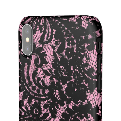 Pink Lace Pattern Case