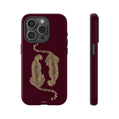 Burgundy Cheetah Tough Case