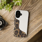 Half Cheetah Print Phone Case