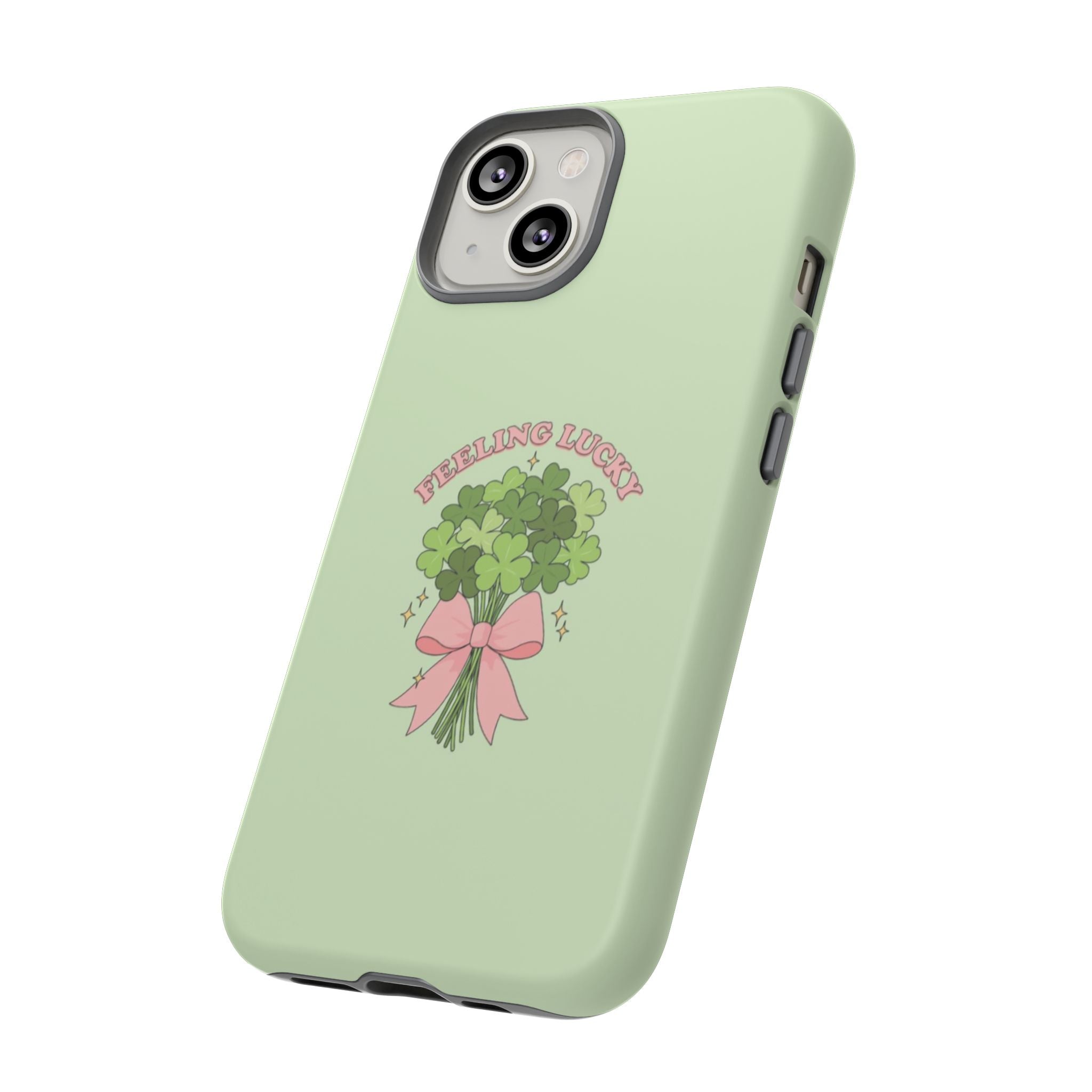‘Feeling Lucky' Clover Bouquet Tough Phone Case