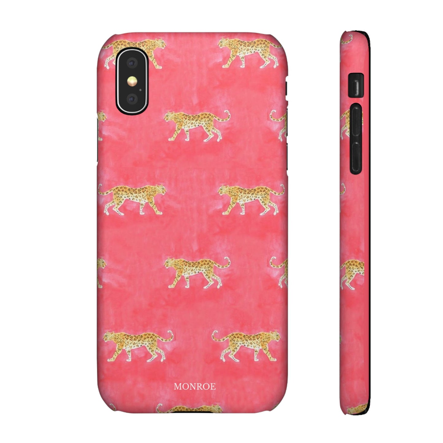 Pink Watercolor Leopard Case