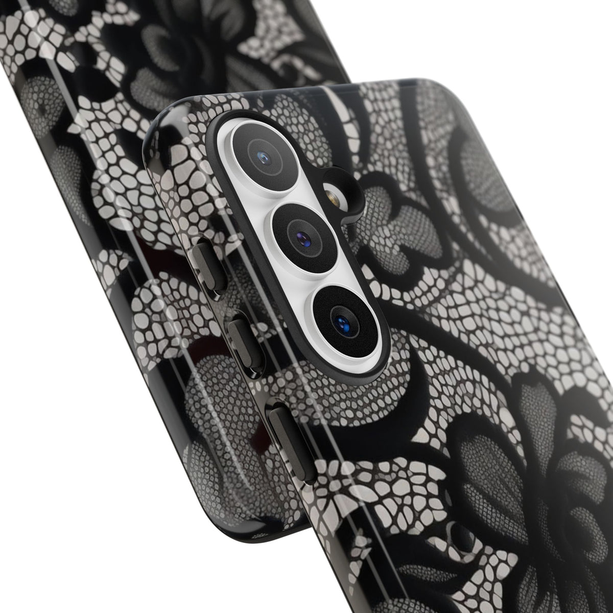Black Floral Vintage Case