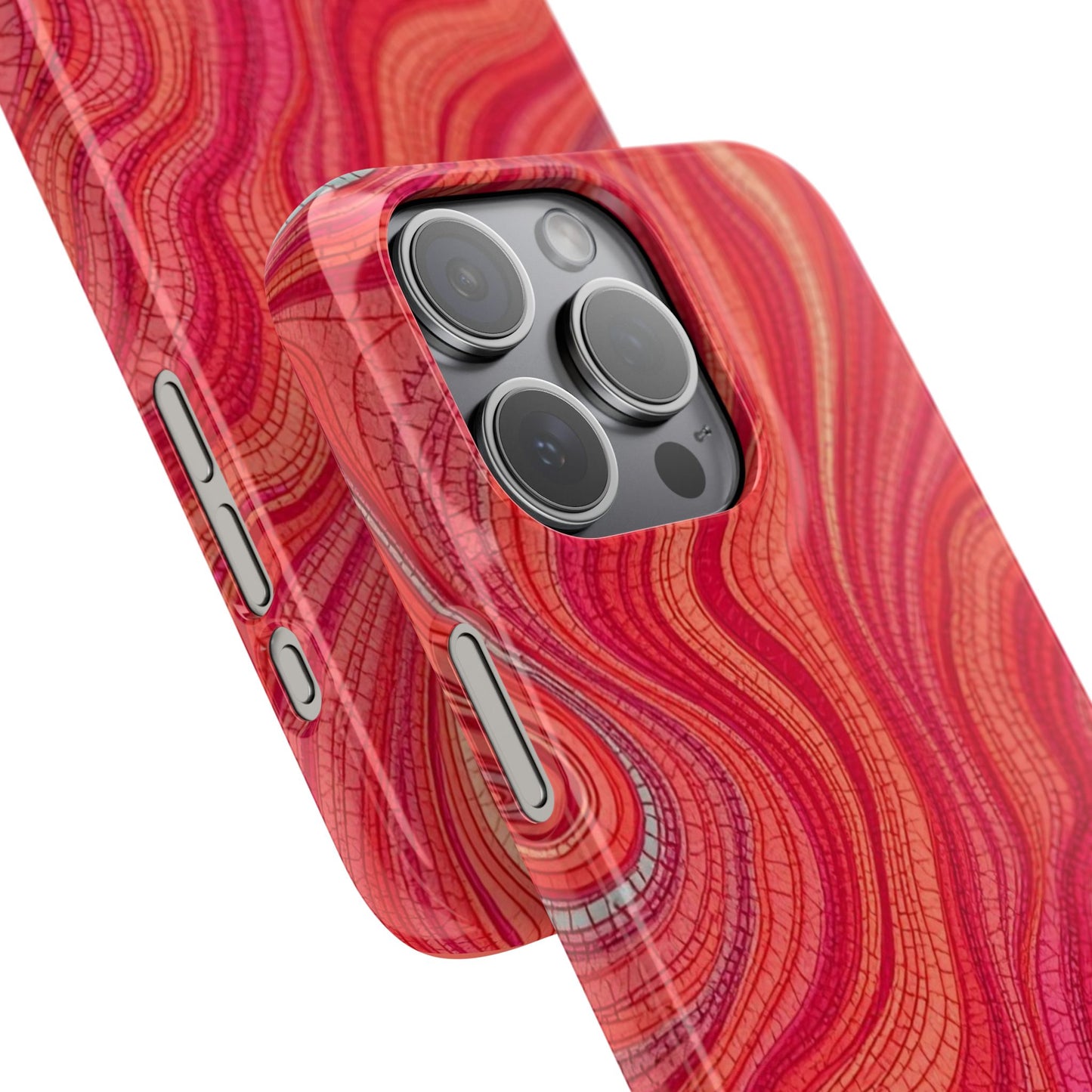 Retro Wavy Red Case