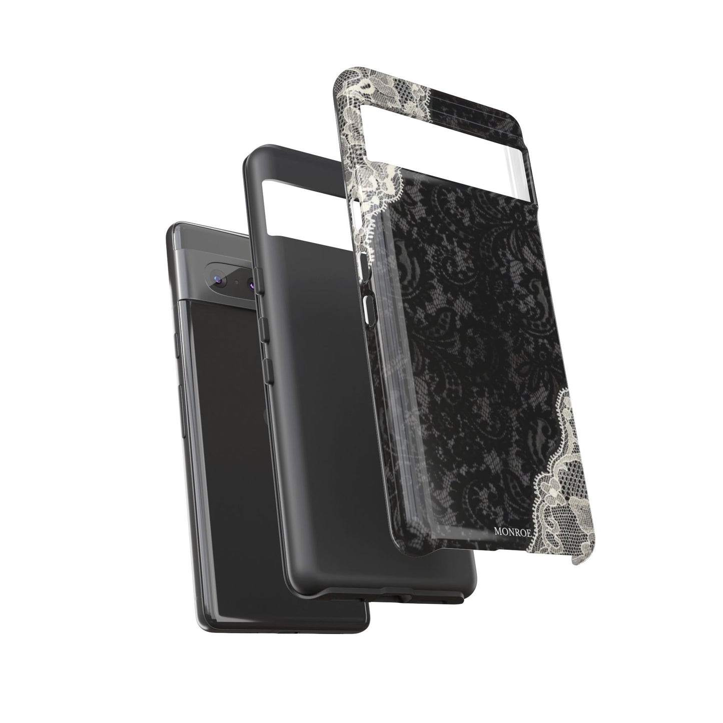 Black & White Edged Tough Case