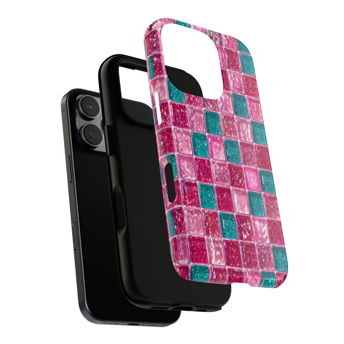 Pink Teal Mosaic Tough Case