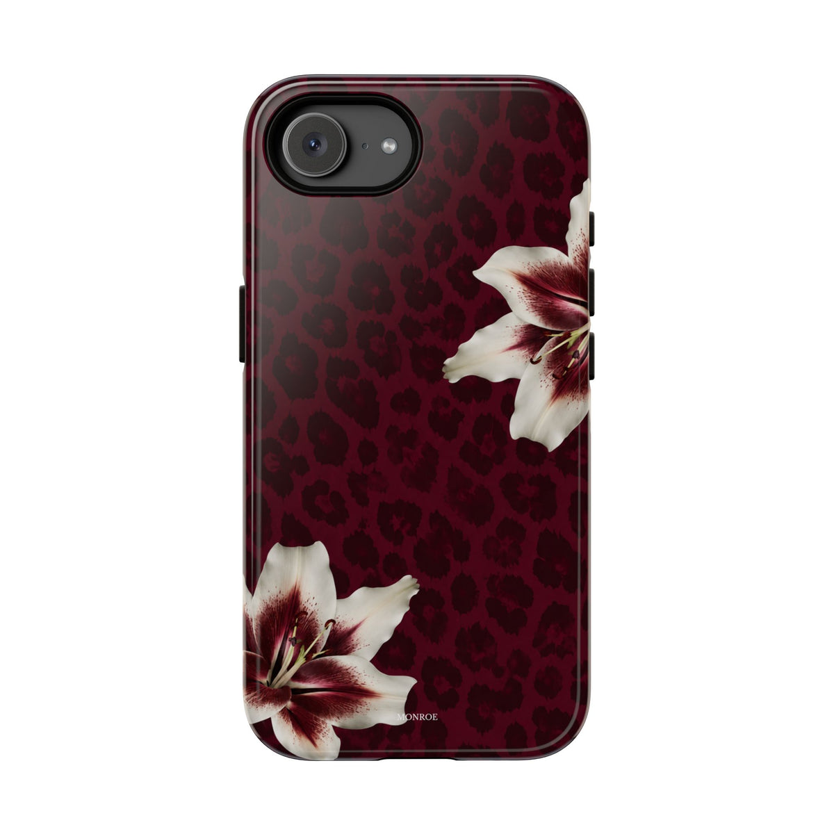 Burgundy Lily Leopard Tough Case
