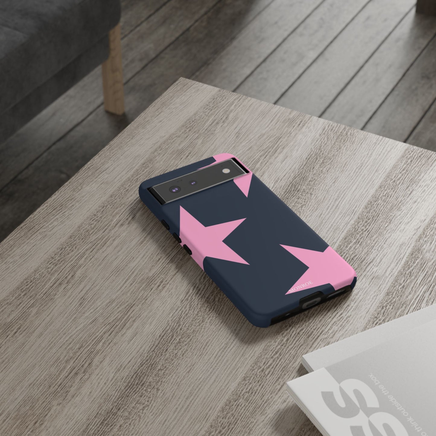 Navy & Pink Star Tough Cover