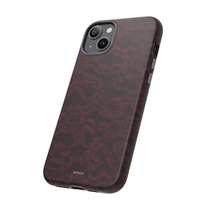 Burgundy Lace Tough Case