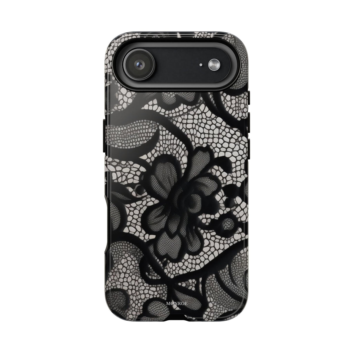 Black Floral Vintage Case