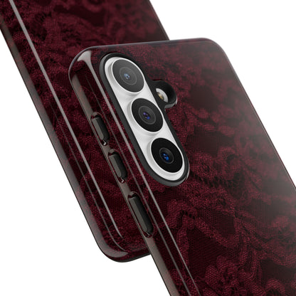 Burgundy Lace Tough Case
