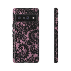 Pink Lace Pattern Tough Phone Case