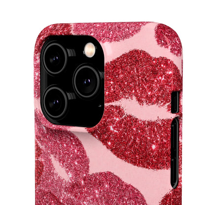Pink Glitter Kiss Case
