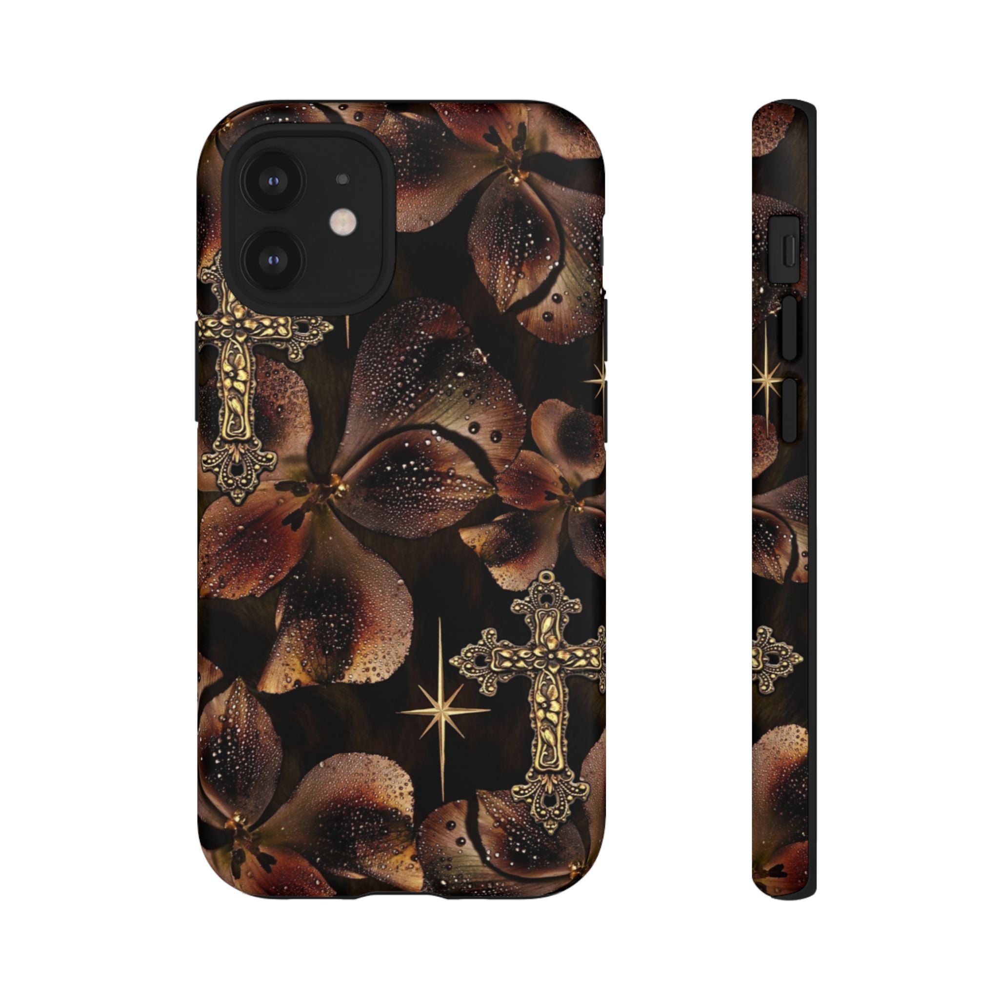 Floral Cross Pattern Tough Case
