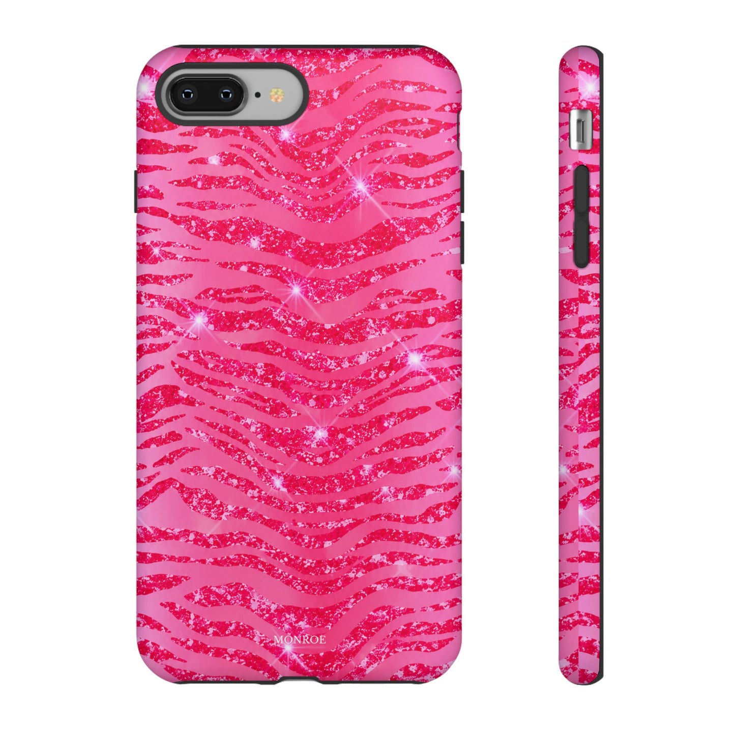Pink Glitter Zebra Tough Case