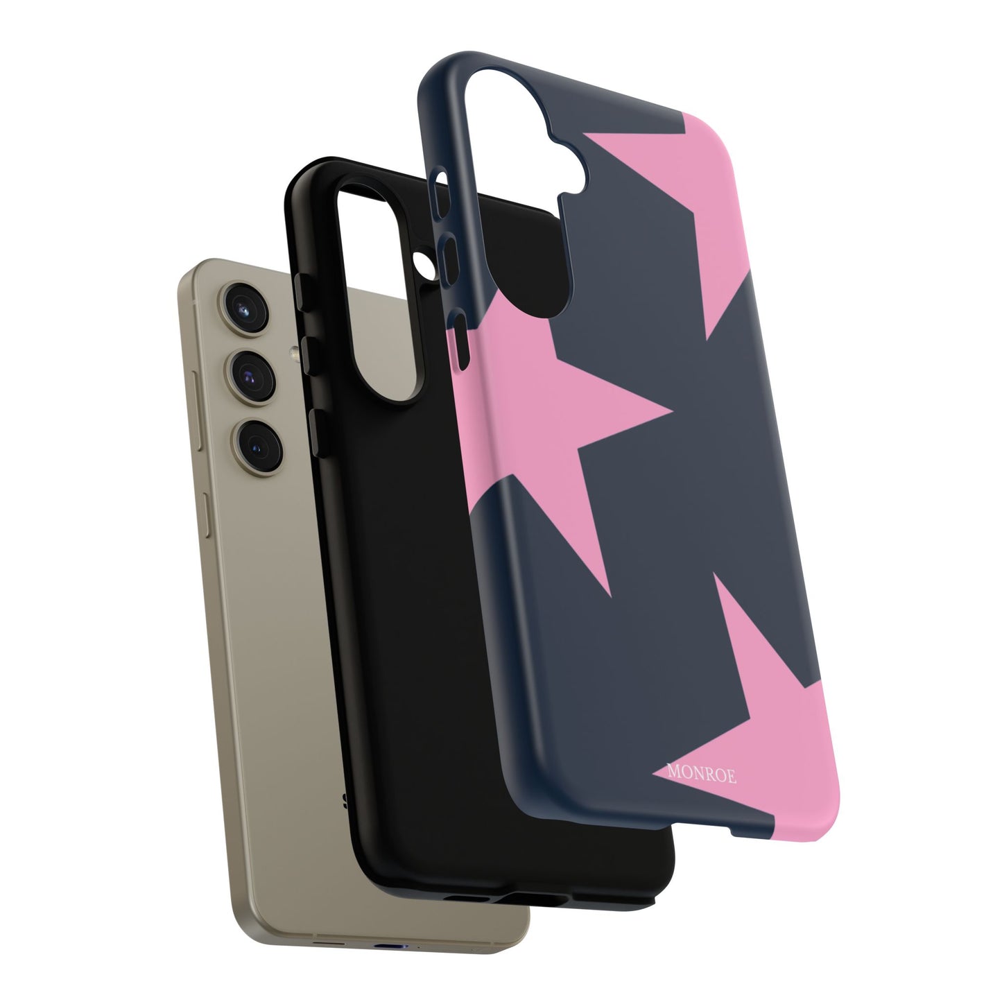 Navy & Pink Star Tough Cover