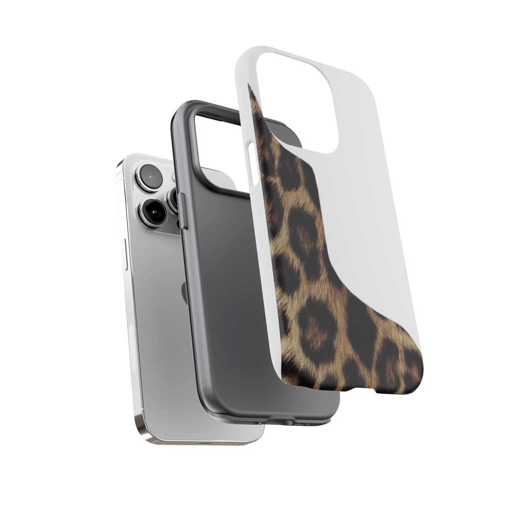 Half Cheetah Print Phone Case
