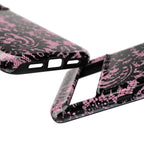 Pink Lace Pattern Tough Phone Case