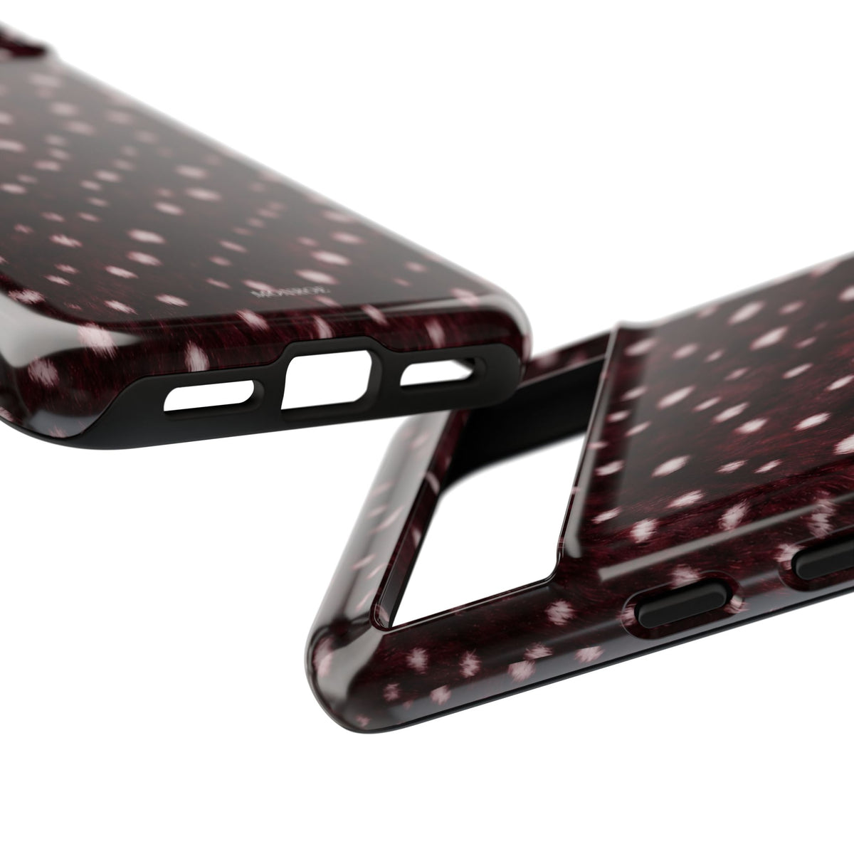 Burgundy Spotted Fur Tough Case