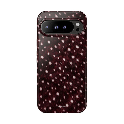 Burgundy Spotted Fur Tough Case
