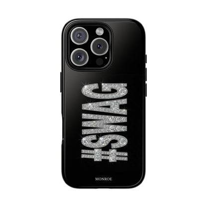 “#SWAG” Black Bling Tough Case