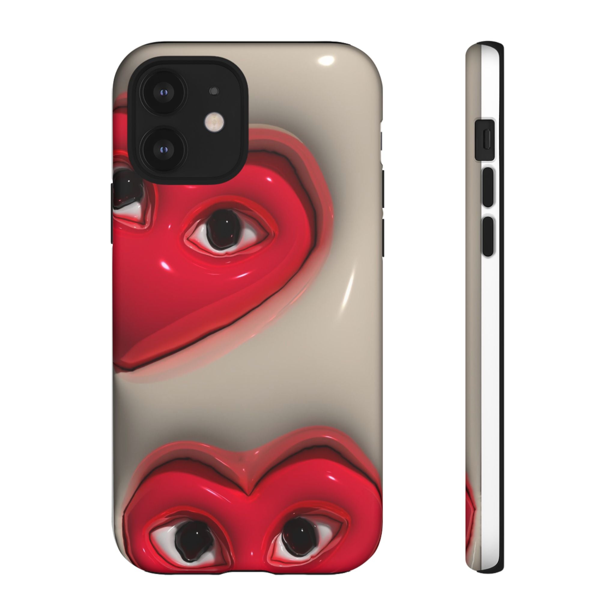 3D Hearts Phone Case