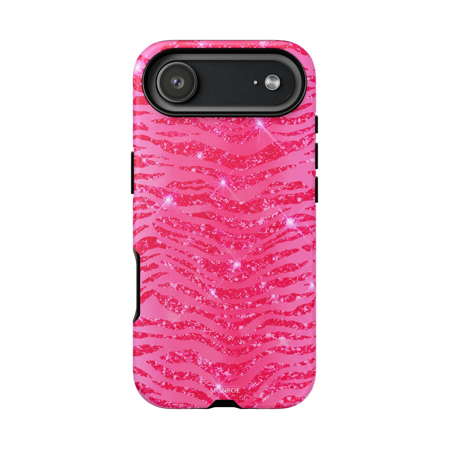 Pink Glitter Zebra Tough Case
