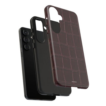 Burgundy Croc Tough Case