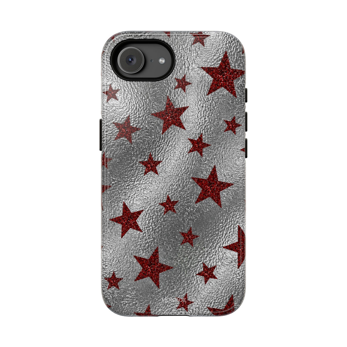 Silver Red Starry Tough Case